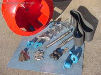 Brand new parts of the drive assembly